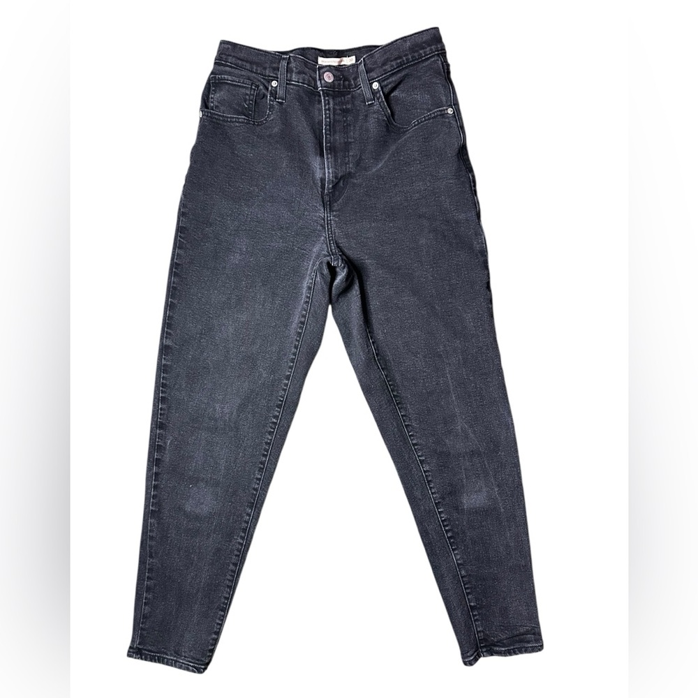 Levi’s High Waisted Mom Jeans Black Wash Size 30